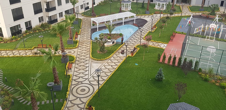 Ispartakule Peyzaj Bahçe Düzenleme | Site ve Villa Bahçesi Tasarımı